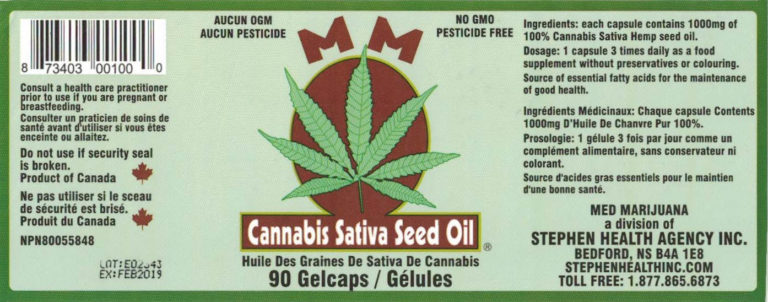 Med Marijuana Seed Oil Gel Capsules