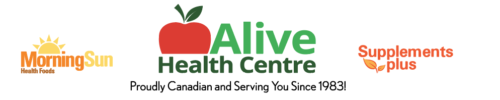 Alive Health Centre Morning Sun Health Foods Supplements Plus Logo